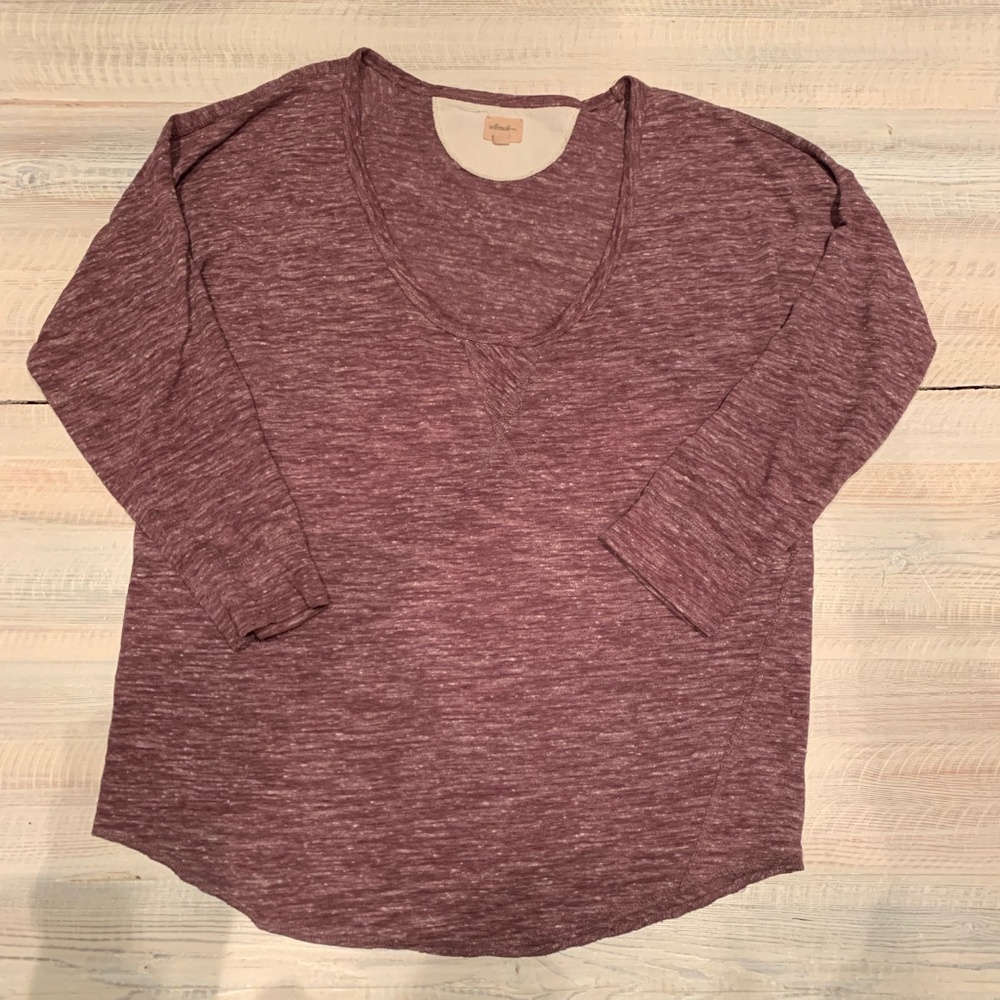 Aritzia Wilfred Free Over Sized 3/4 Sleeve Crew